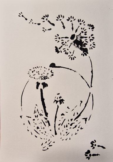 0230 - Druck "Pusteblume im Kreislauf des Lebens" A4 Acryl 0230 - Druck "Pusteblume im Kreislauf des Lebens" A4 Acryl