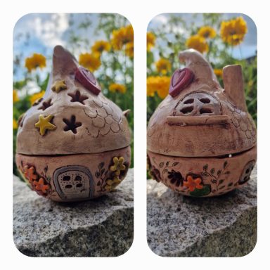 0036 Lichthaus mit abnehmbarem Dach für Lichterkette Durchmesser 9,5cm Höhe 13cm 0036 Lichthaus mit abnehmbarem Dach für Lichterkette Durchmesser 9,5cm Höhe 13cm