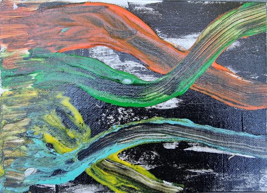 0281 "Wegweiser" Leinwandkarton 13x18 cm