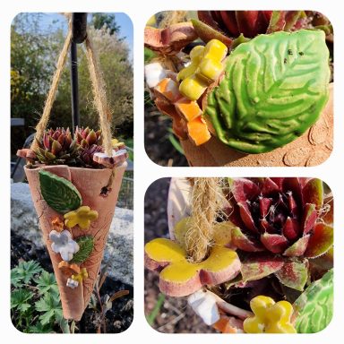 0261 Hängetopf für Sukkulenten 0261 Hängetopf für Sukkulenten ca. 15 cm