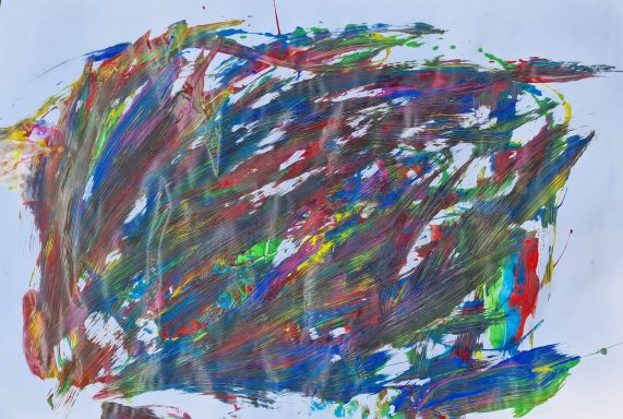 0149 A1 Rückseite eines alten Plakates