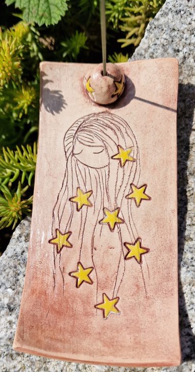 0042 Halterung für Räucherstäbchen "Sterntaler" 6,5x13 cm 0042 Halterung für Räucherstäbchen "Sterntaler" 6,5x13 cm