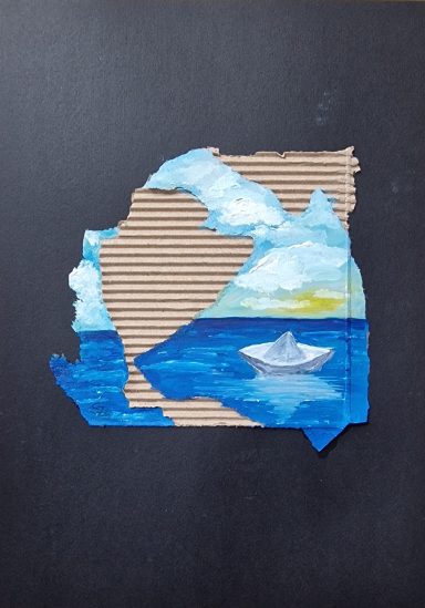 0326 - "Silles Meer" Öl auf Karton 0326 - "Silles Meer" Öl auf Karton