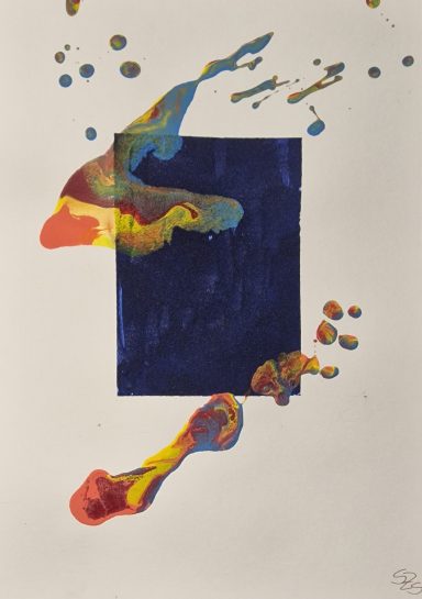 0361 - "Mut zur eigenen Spur" teilweise gespachtelt A4 0361 - "Mut zur eigenen Spur" teilweise gespachtelt A4