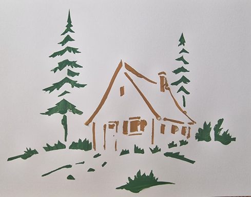 0388 - Haus im Wald A4