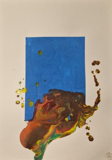 0362 - "Mut zur eigenen Spur" teilweise gespachtelt A4 0362 - "Mut zur eigenen Spur" teilweise gespachtelt A4