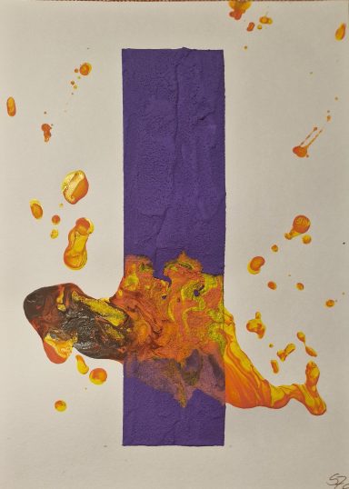 0364 - "Mut zur eigenen Spur" teilweise gespachtelt A4 0364 - "Mut zur eigenen Spur" teilweise gespachtelt A4