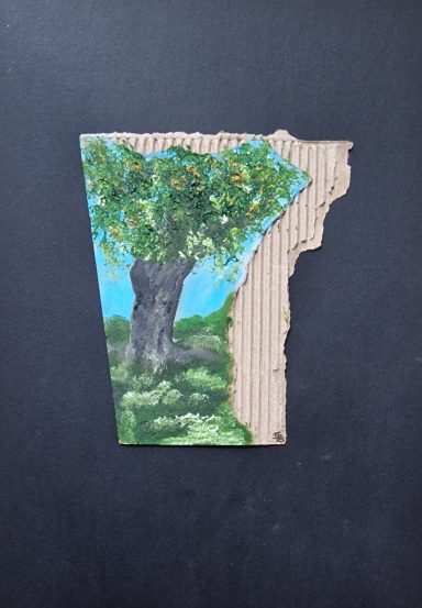 0328 - "eigene Zeit" Öl auf Karton 0328 - "eigene Zeit" Öl auf Karton