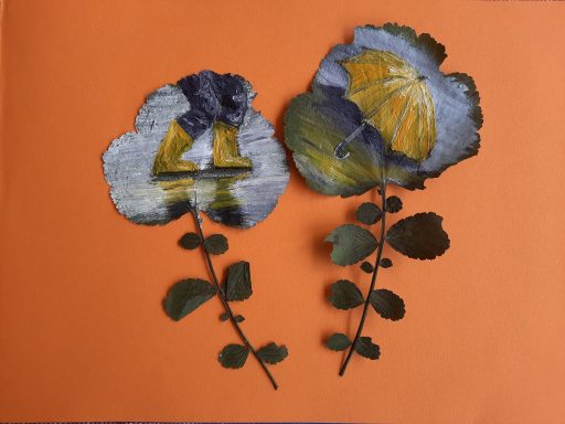 0016 Regen ca. 10x17 cm pro Blatt