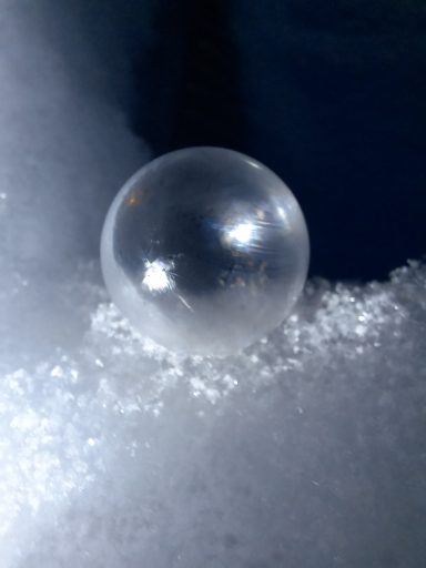 Gefrorene Seifenblasen