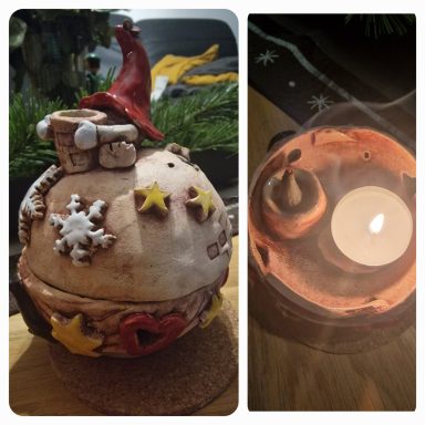 0379 - weihnachtliches Räucher-/Lichthäuschen 0379 - weihnachtliches Räucher-/Lichthäuschen