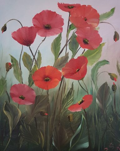0195 Mohn 40 x 50 cm